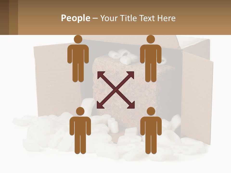 An Open Box With Marshmallows In It PowerPoint Template