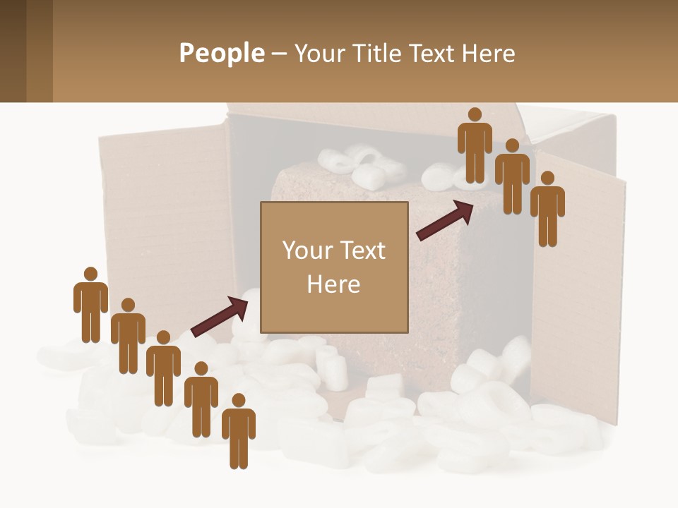 An Open Box With Marshmallows In It PowerPoint Template