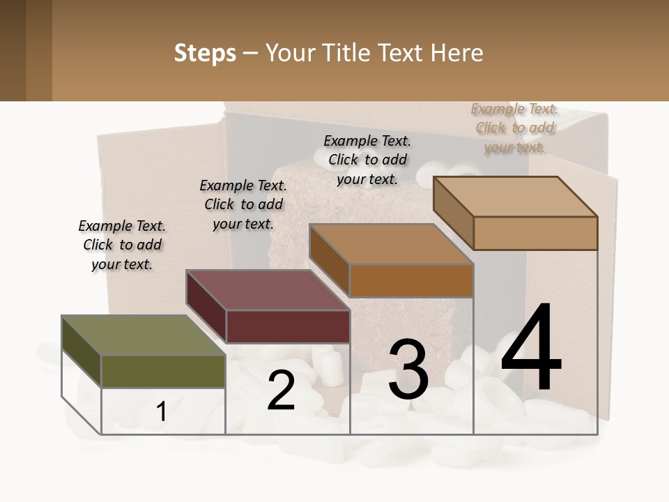 An Open Box With Marshmallows In It PowerPoint Template