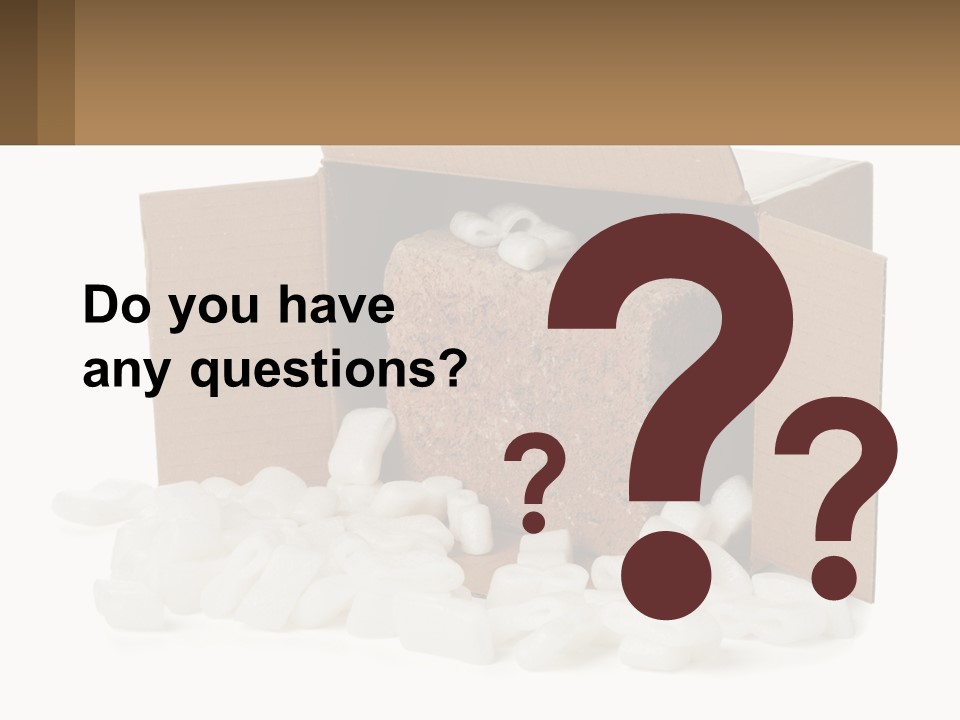 An Open Box With Marshmallows In It PowerPoint Template