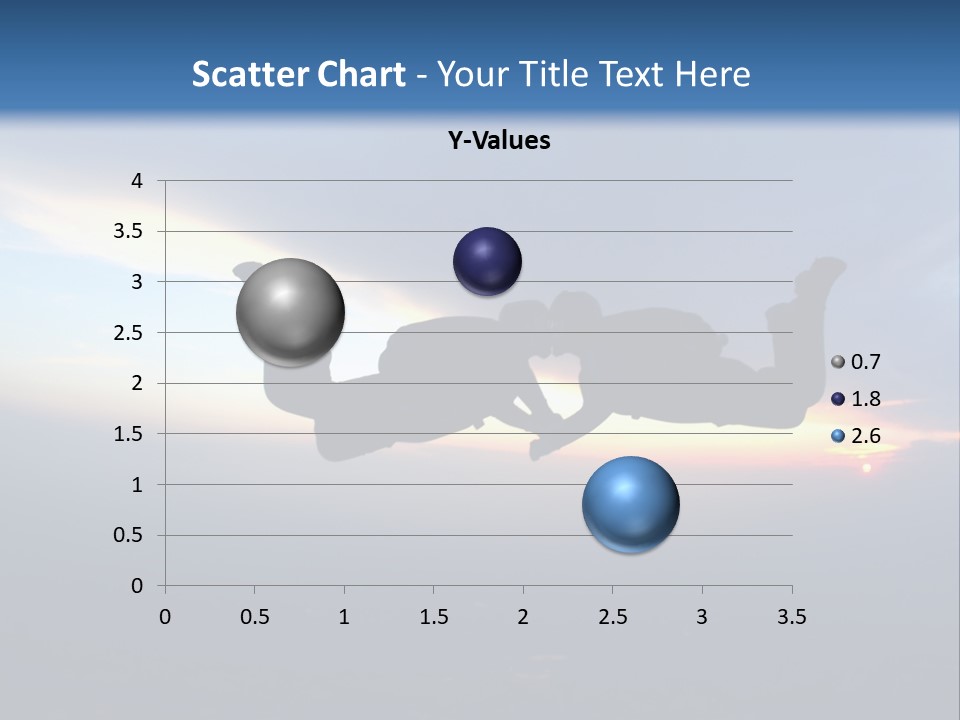 Two People Jumping Into The Air With A Sky Background PowerPoint Template