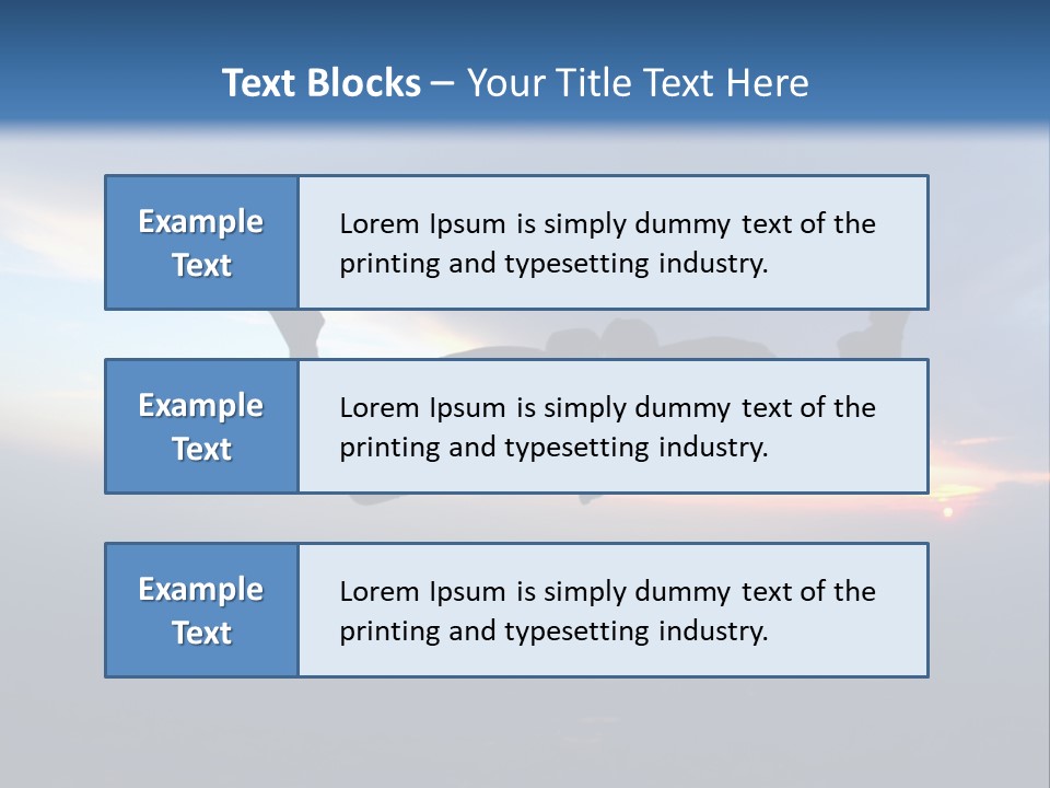 Two People Jumping Into The Air With A Sky Background PowerPoint Template