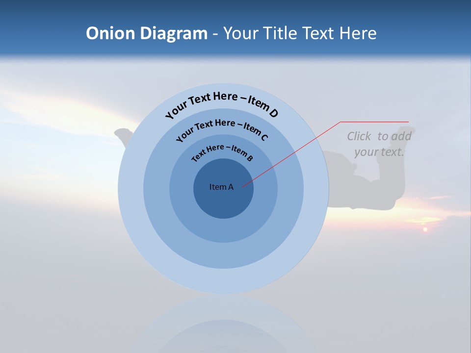 Two People Jumping Into The Air With A Sky Background PowerPoint Template