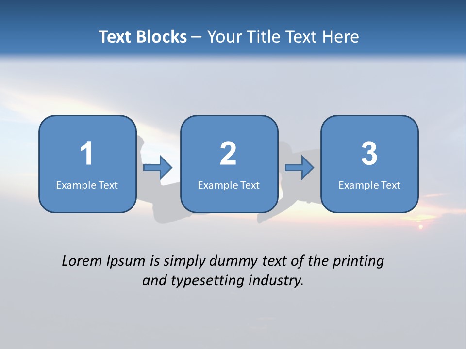Two People Jumping Into The Air With A Sky Background PowerPoint Template