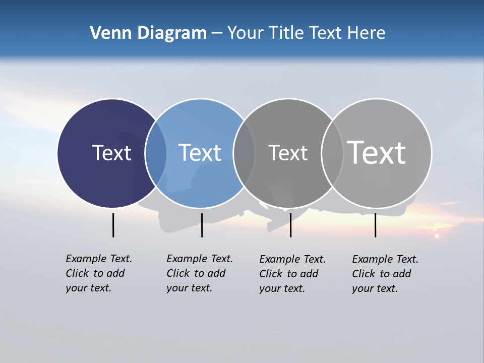 Two People Jumping Into The Air With A Sky Background PowerPoint Template