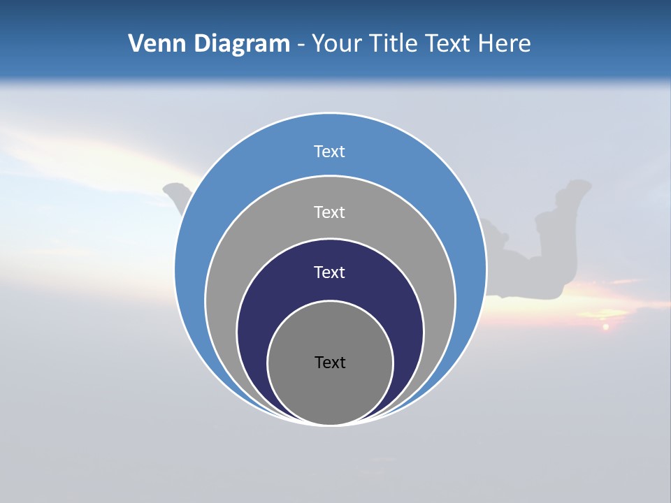 Two People Jumping Into The Air With A Sky Background PowerPoint Template