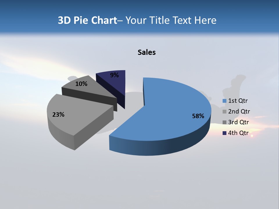 Two People Jumping Into The Air With A Sky Background PowerPoint Template