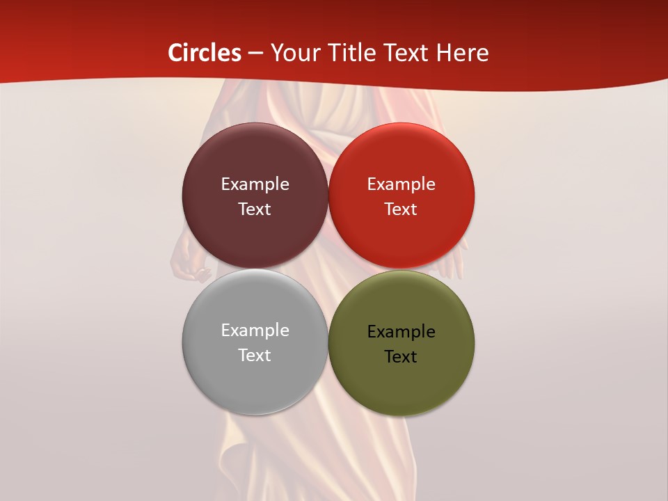 Jesus Powerpoint Presentation With A Red Background PowerPoint Template