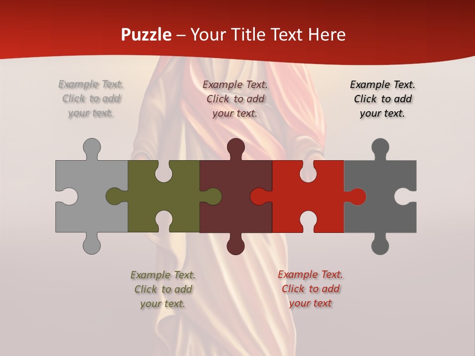 Jesus Powerpoint Presentation With A Red Background PowerPoint Template