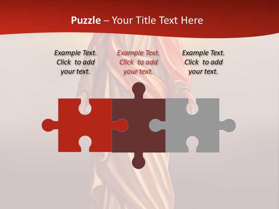 Jesus Powerpoint Presentation With A Red Background PowerPoint Template