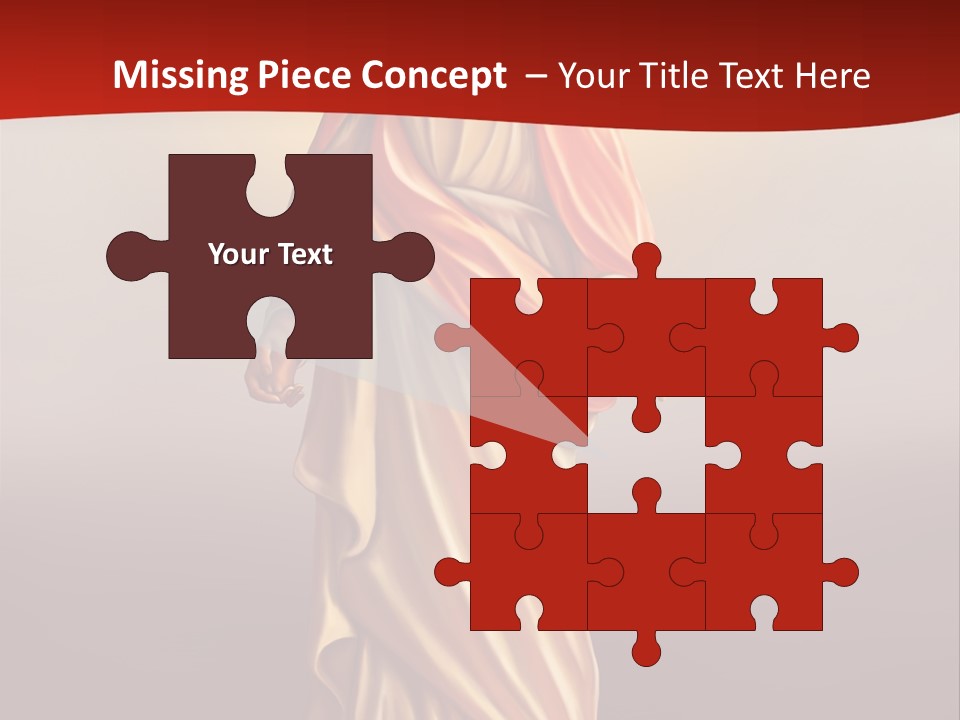 Jesus Powerpoint Presentation With A Red Background PowerPoint Template