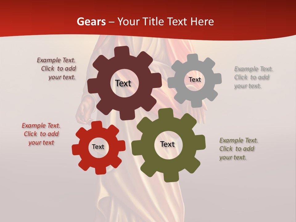 Jesus Powerpoint Presentation With A Red Background PowerPoint Template