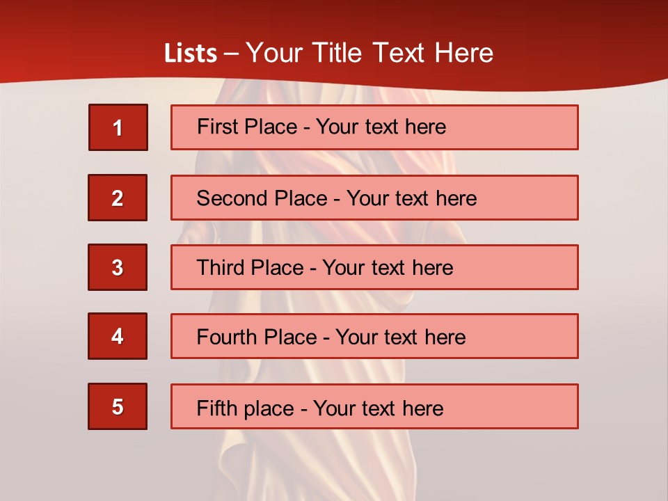 Jesus Powerpoint Presentation With A Red Background PowerPoint Template