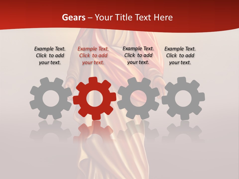 Jesus Powerpoint Presentation With A Red Background PowerPoint Template