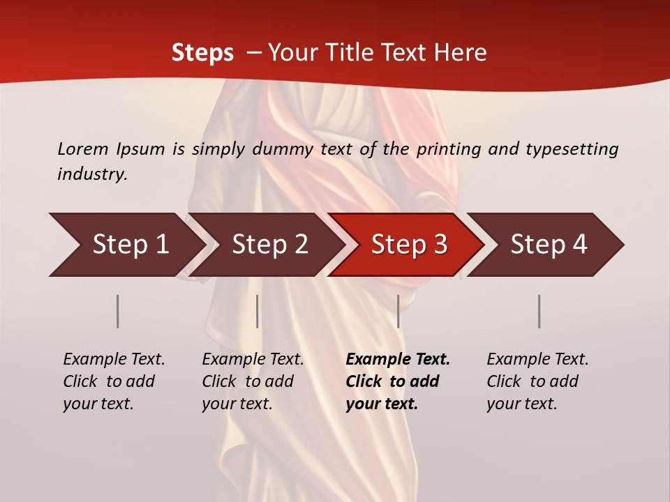 Jesus Powerpoint Presentation With A Red Background PowerPoint Template