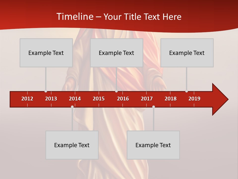 Jesus Powerpoint Presentation With A Red Background PowerPoint Template
