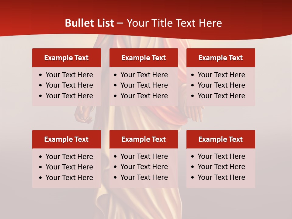 Jesus Powerpoint Presentation With A Red Background PowerPoint Template