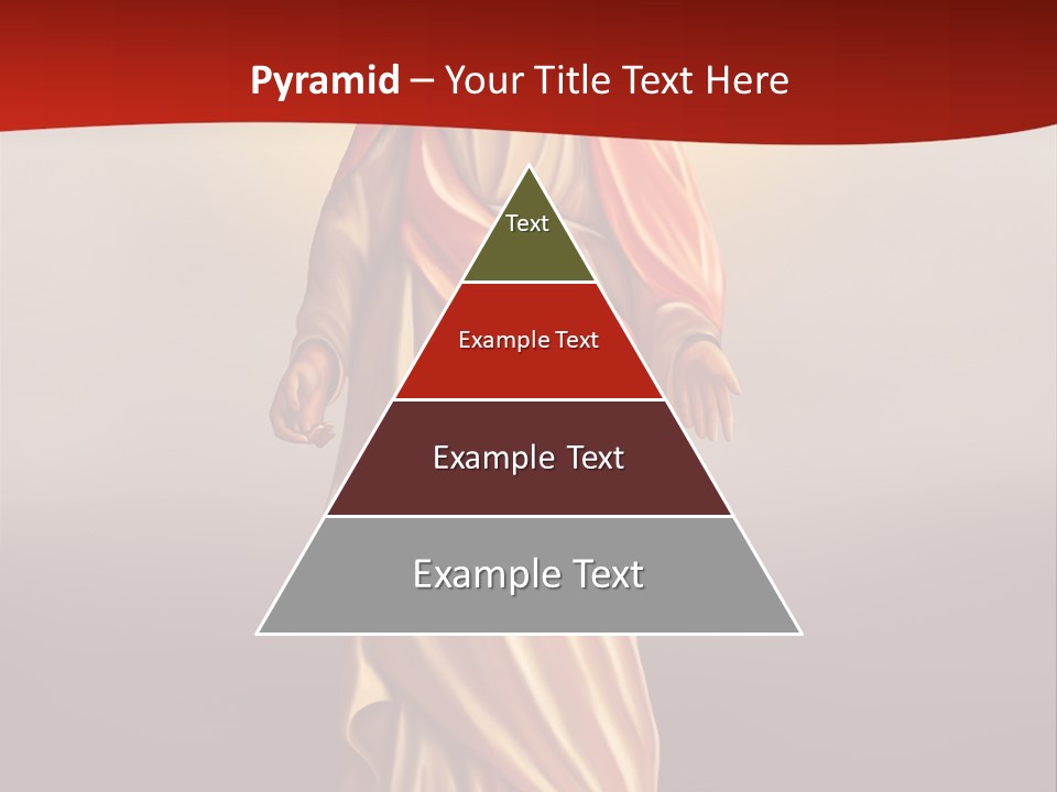 Jesus Powerpoint Presentation With A Red Background PowerPoint Template