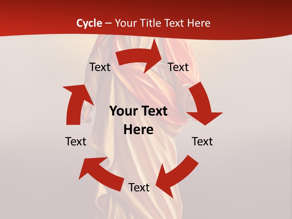 Jesus Powerpoint Presentation With A Red Background PowerPoint Template