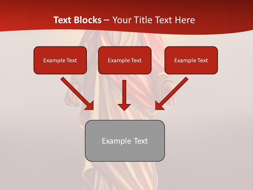 Jesus Powerpoint Presentation With A Red Background PowerPoint Template