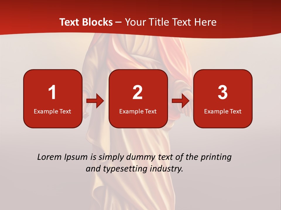 Jesus Powerpoint Presentation With A Red Background PowerPoint Template