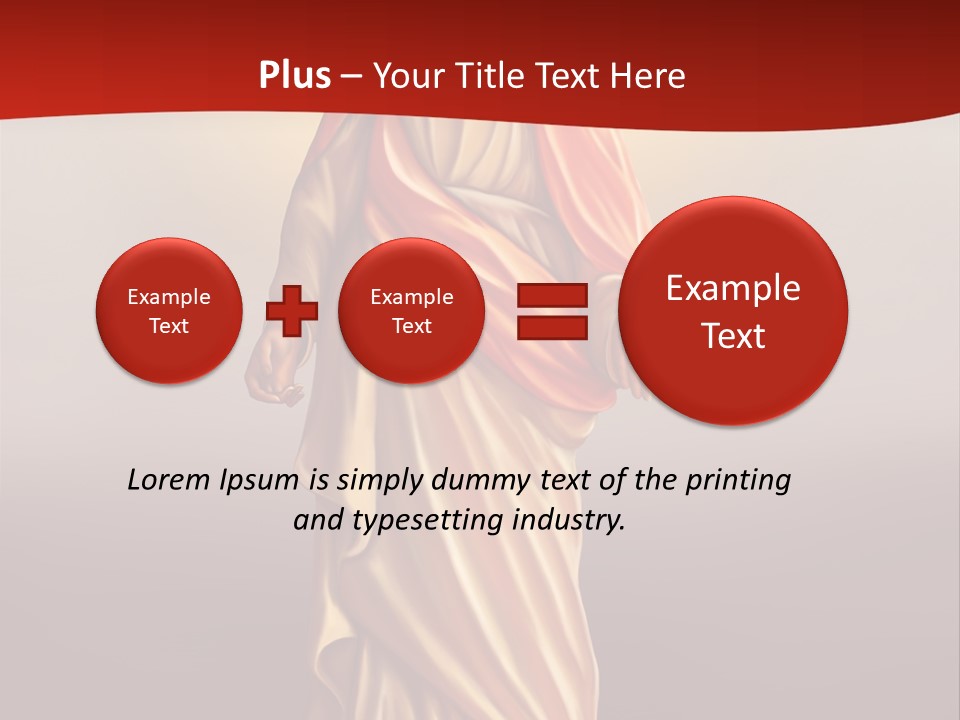 Jesus Powerpoint Presentation With A Red Background PowerPoint Template