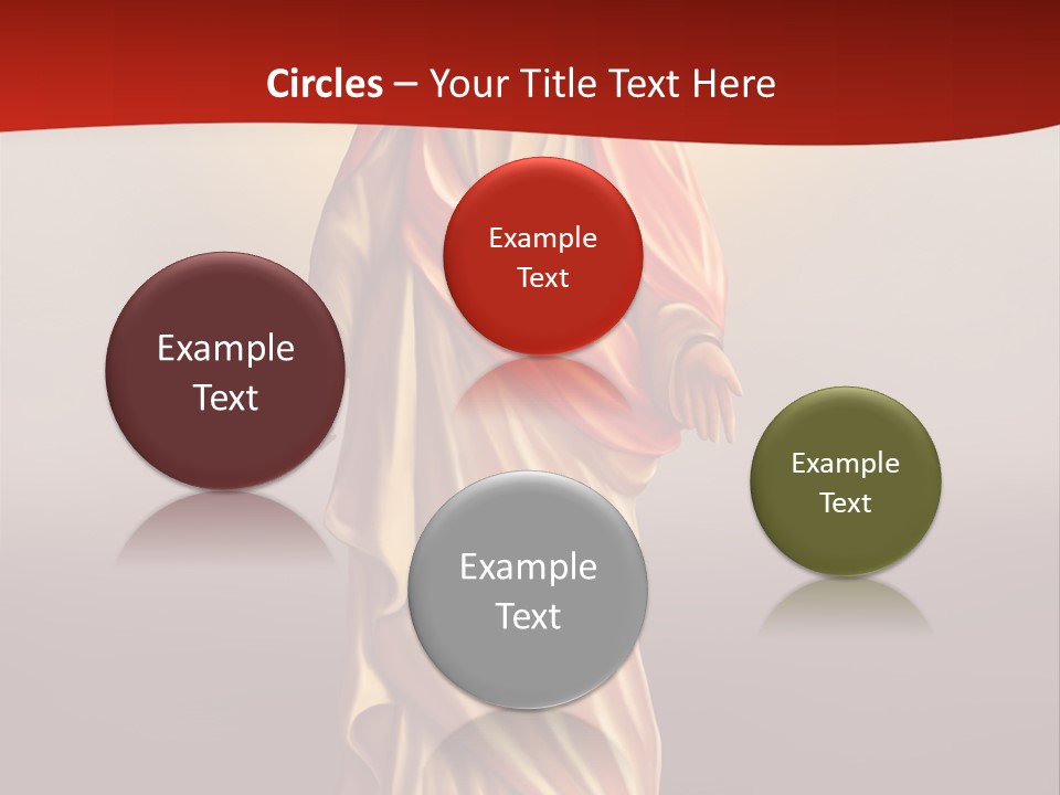Jesus Powerpoint Presentation With A Red Background PowerPoint Template