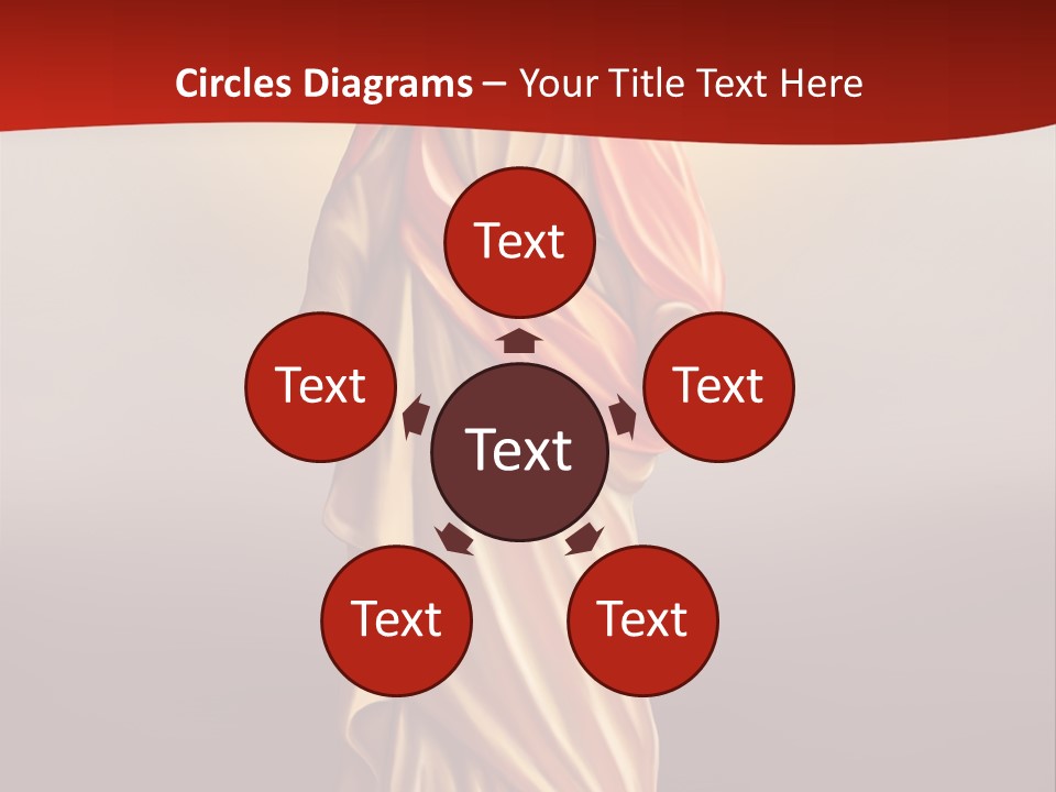 Jesus Powerpoint Presentation With A Red Background PowerPoint Template