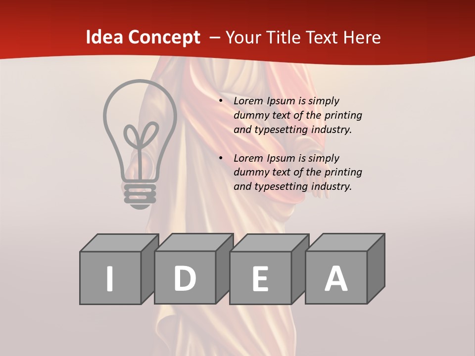 Jesus Powerpoint Presentation With A Red Background PowerPoint Template