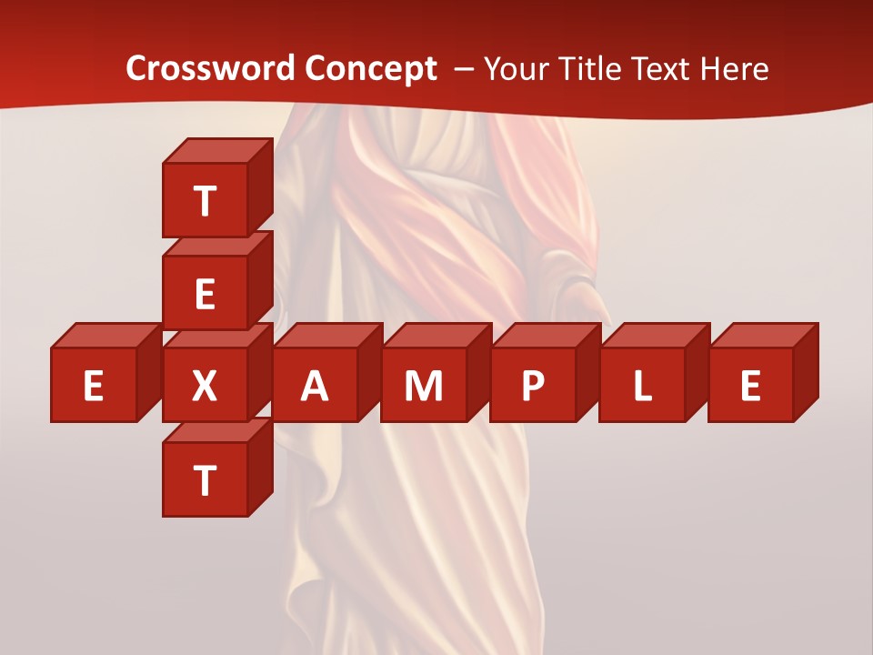 Jesus Powerpoint Presentation With A Red Background PowerPoint Template