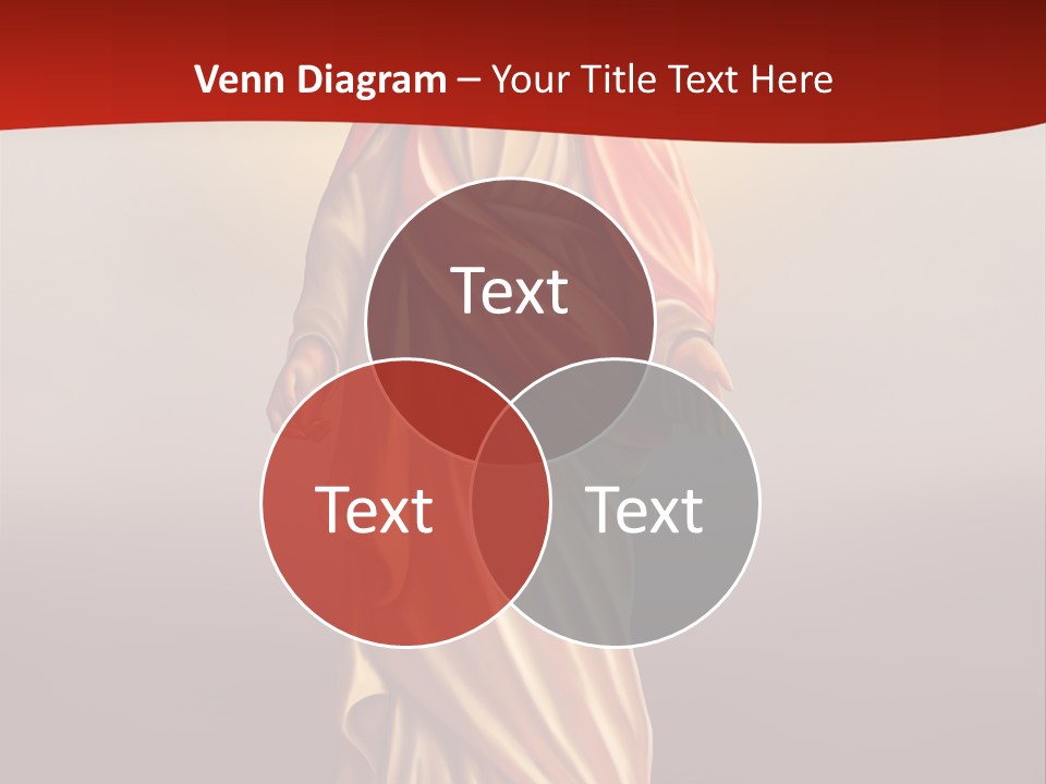 Jesus Powerpoint Presentation With A Red Background PowerPoint Template