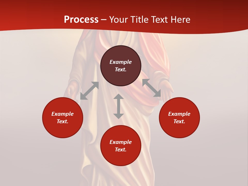 Jesus Powerpoint Presentation With A Red Background PowerPoint Template