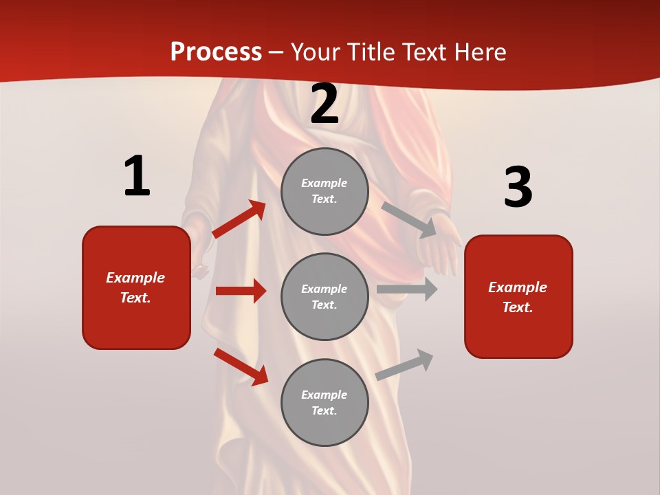 Jesus Powerpoint Presentation With A Red Background PowerPoint Template
