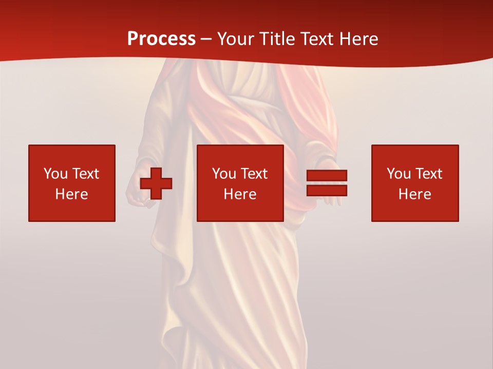 Jesus Powerpoint Presentation With A Red Background PowerPoint Template