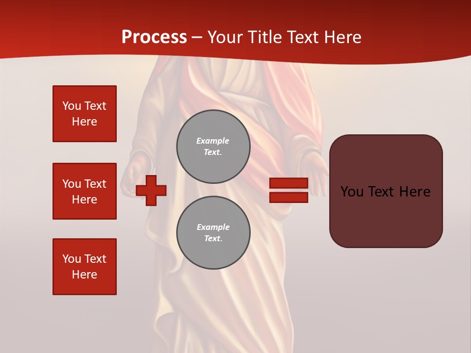 Jesus Powerpoint Presentation With A Red Background PowerPoint Template