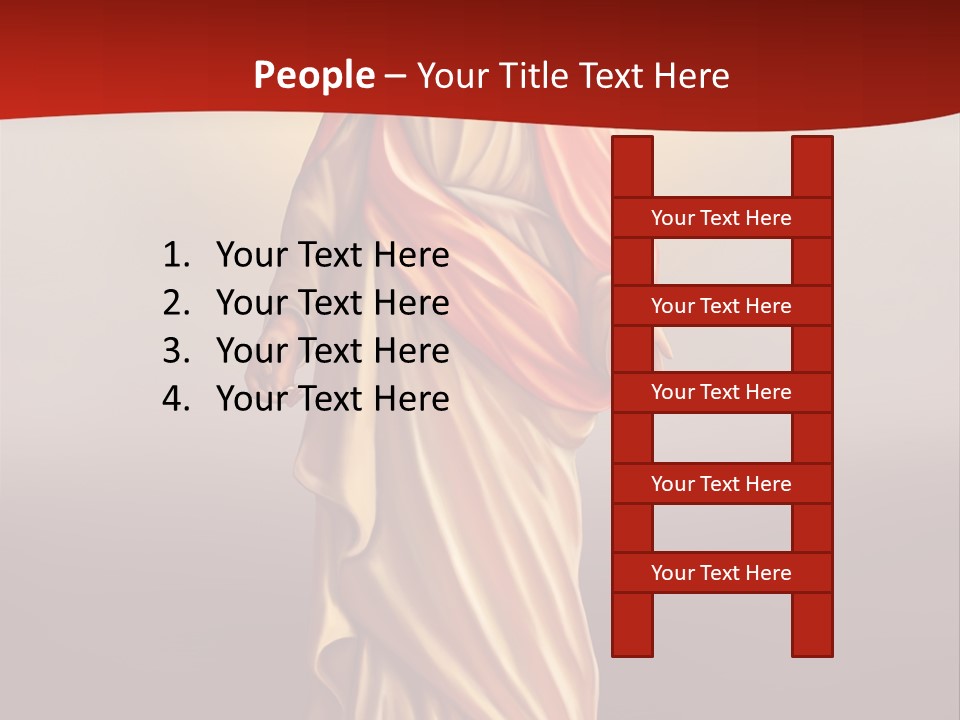 Jesus Powerpoint Presentation With A Red Background PowerPoint Template