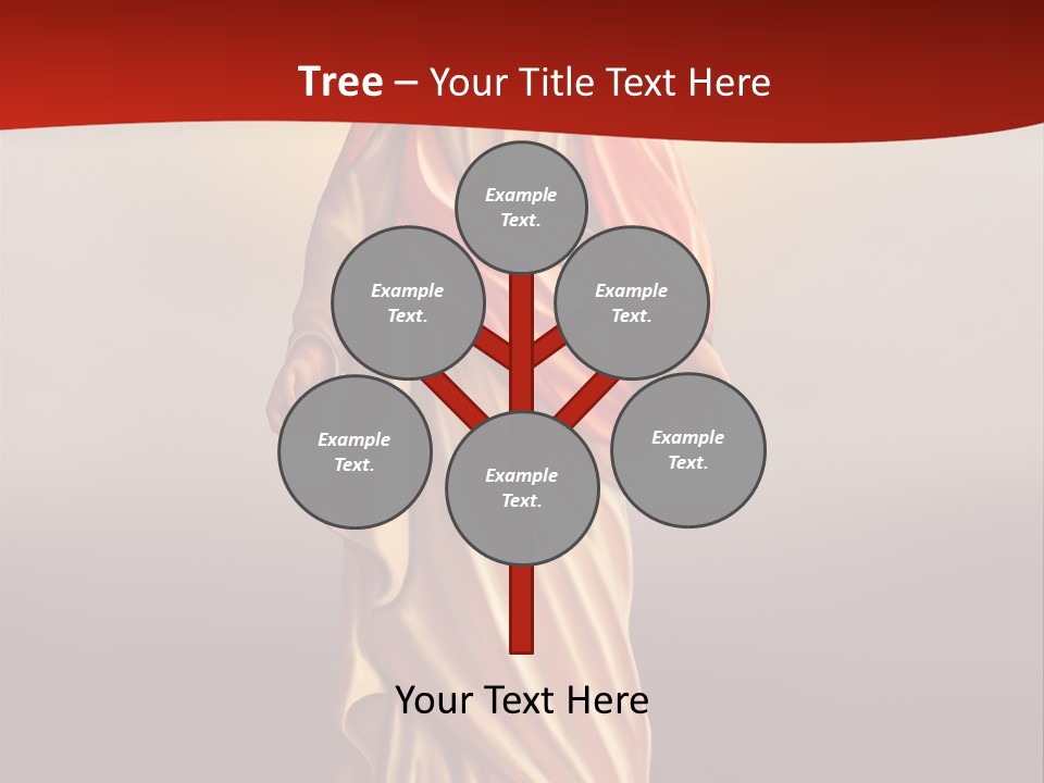 Jesus Powerpoint Presentation With A Red Background PowerPoint Template