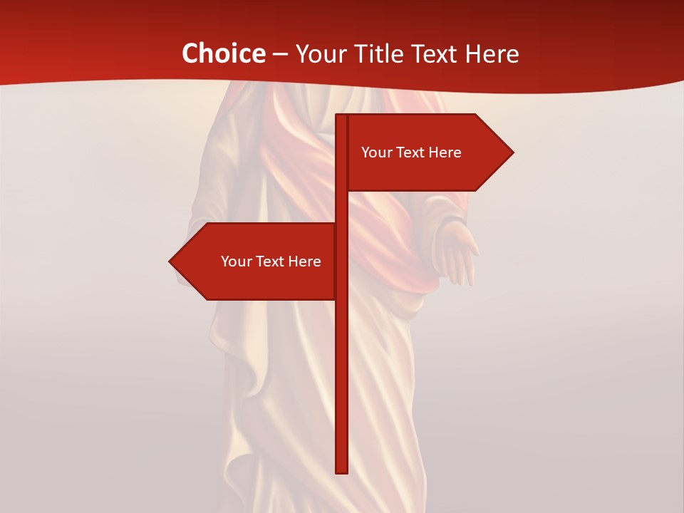 Jesus Powerpoint Presentation With A Red Background PowerPoint Template