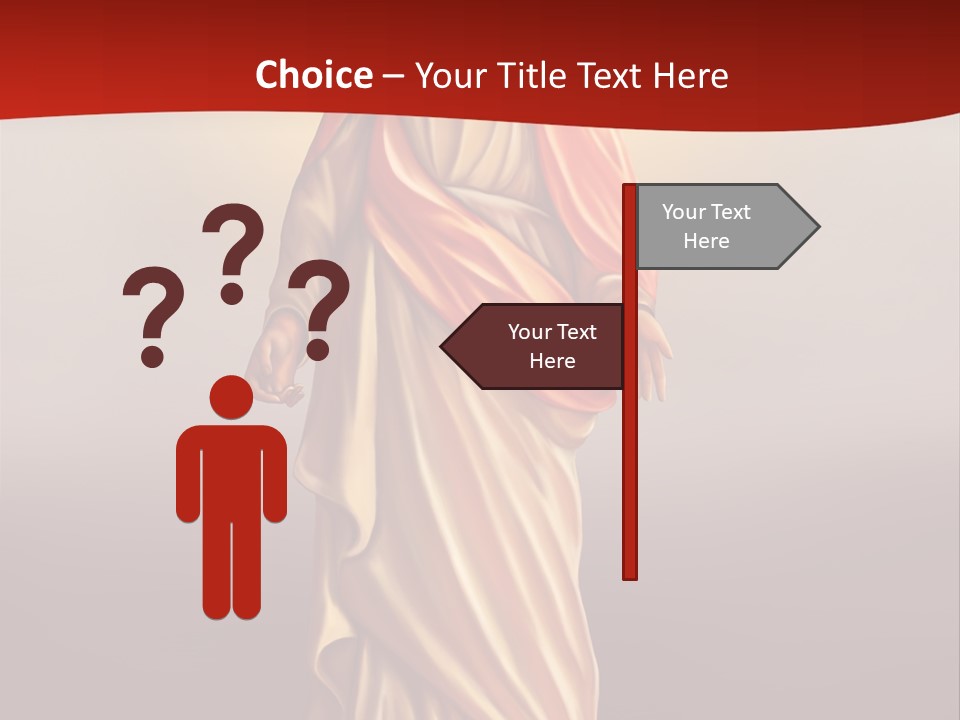 Jesus Powerpoint Presentation With A Red Background PowerPoint Template
