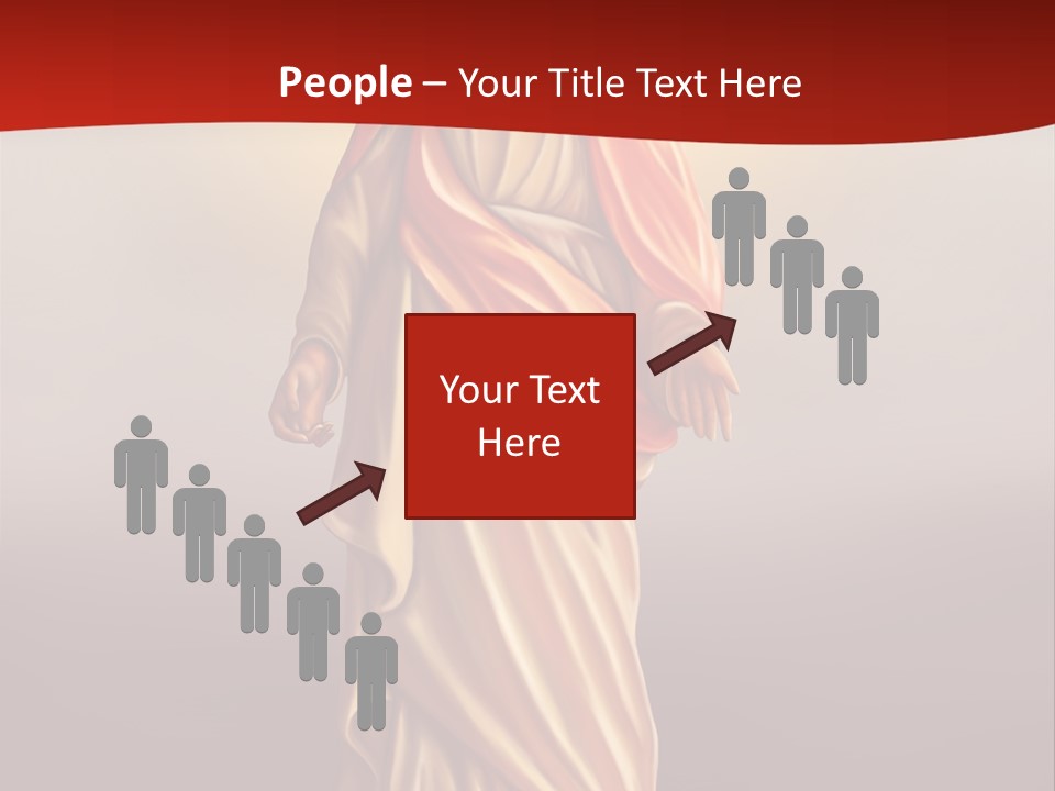 Jesus Powerpoint Presentation With A Red Background PowerPoint Template