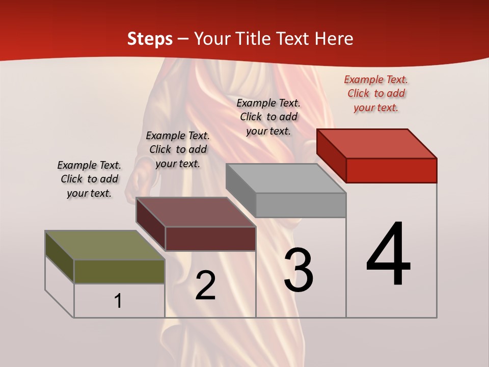 Jesus Powerpoint Presentation With A Red Background PowerPoint Template