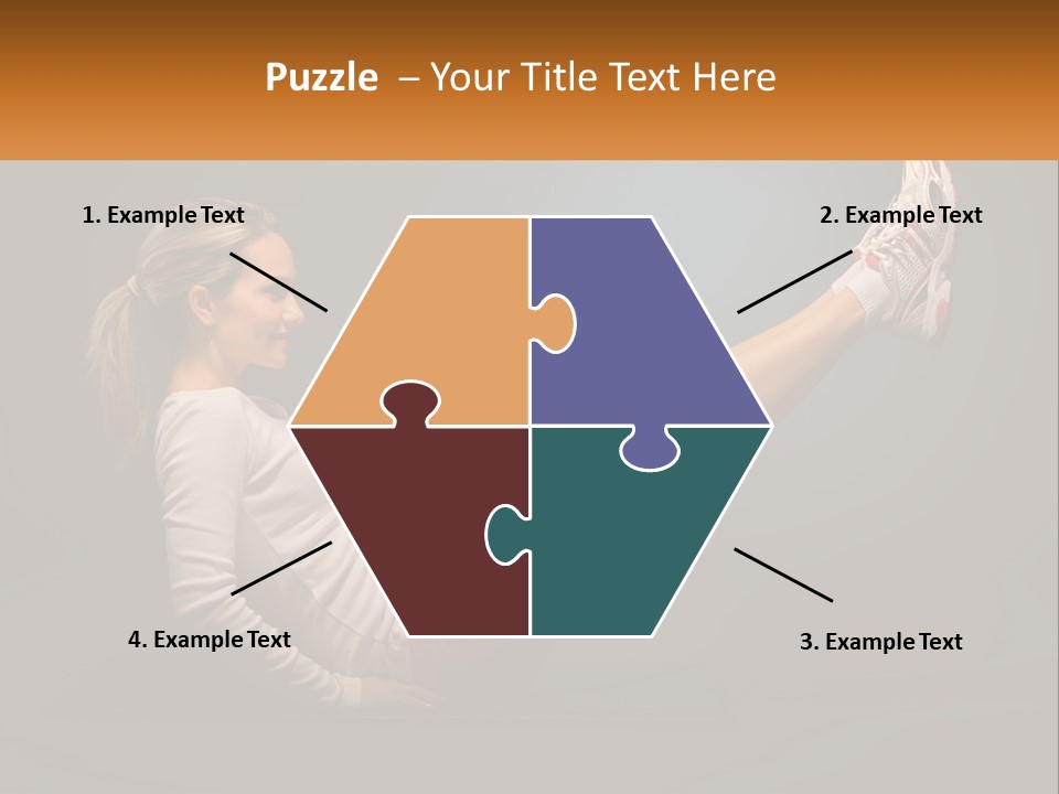 A Woman Is Doing A Crunch On A Mat PowerPoint Template