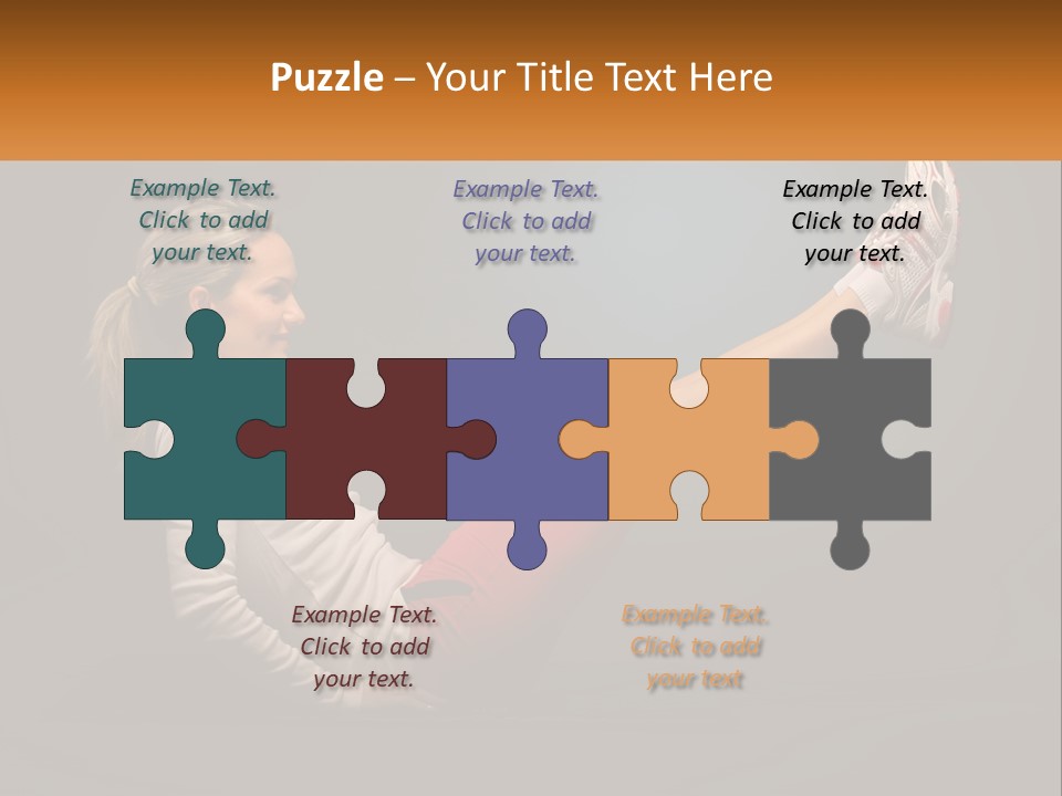 A Woman Is Doing A Crunch On A Mat PowerPoint Template