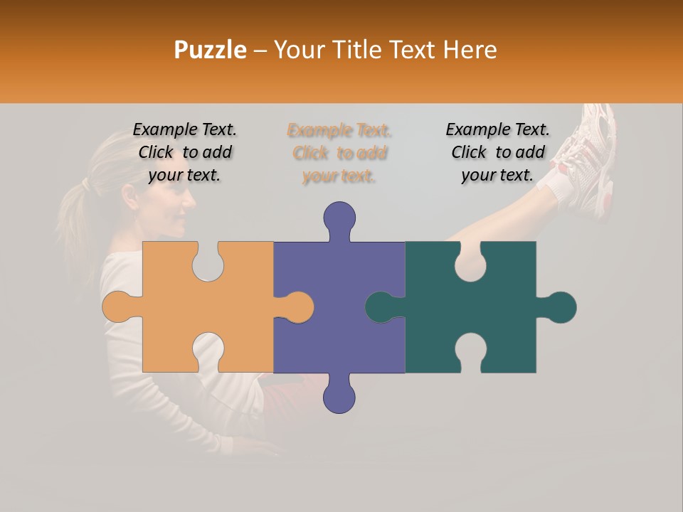 A Woman Is Doing A Crunch On A Mat PowerPoint Template
