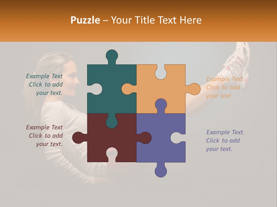 A Woman Is Doing A Crunch On A Mat PowerPoint Template