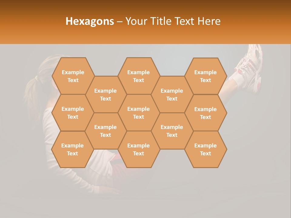 A Woman Is Doing A Crunch On A Mat PowerPoint Template