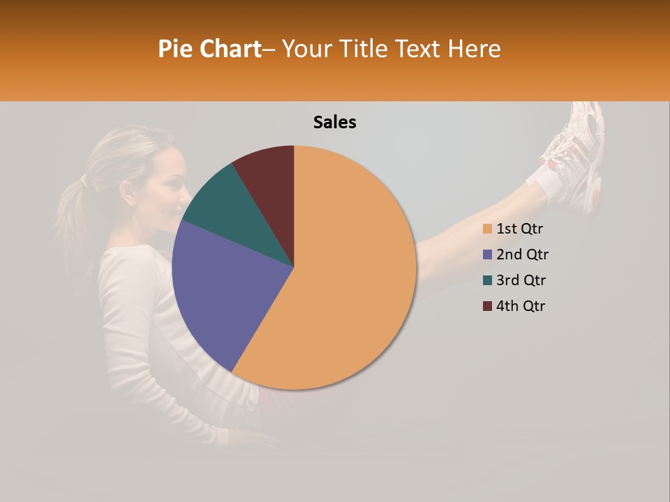 A Woman Is Doing A Crunch On A Mat PowerPoint Template