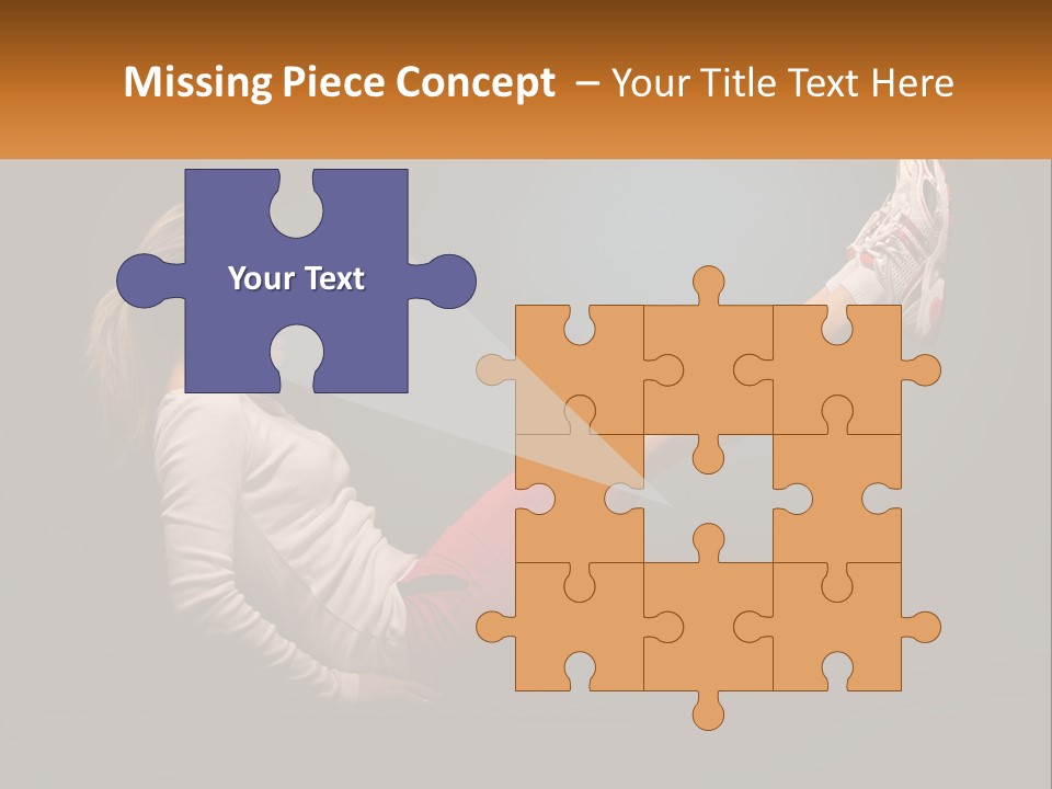 A Woman Is Doing A Crunch On A Mat PowerPoint Template