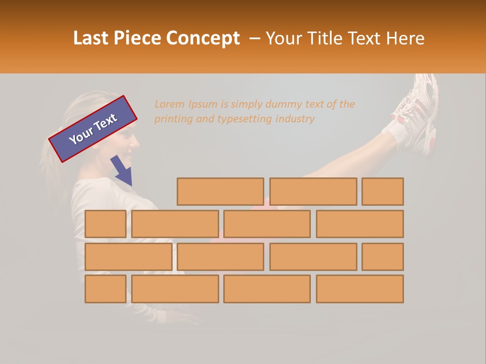 A Woman Is Doing A Crunch On A Mat PowerPoint Template
