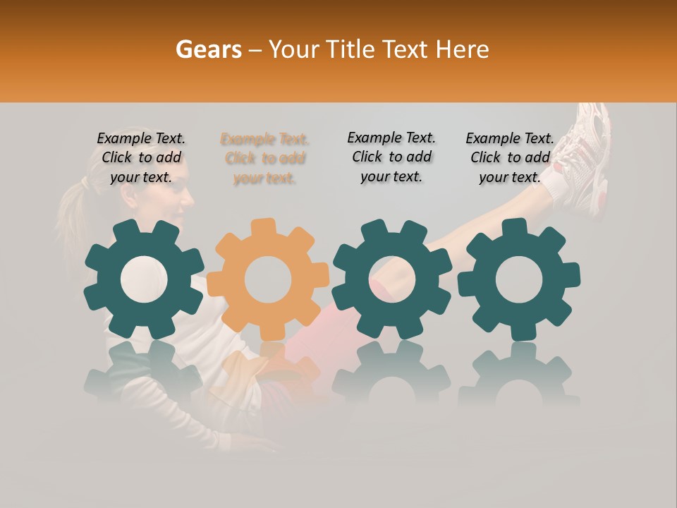 A Woman Is Doing A Crunch On A Mat PowerPoint Template